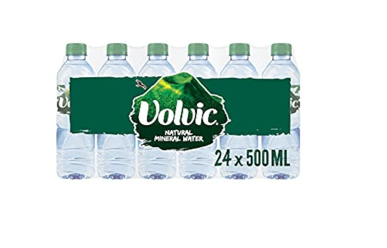 Volvic acqua minerale naturale flacone da 500 ml in plastica Ref 02210 [Pack 24]