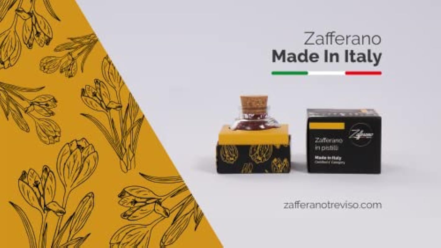 Zafferano Treviso | Pistilli di Zafferano purissimo in vasetto | 100% Made in Italy | 1 g | 30 porzioni