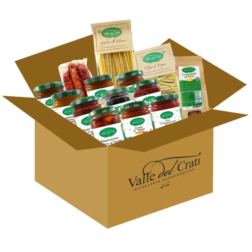 Valle del Crati Box Regalo Natalizio con 14 prodotti | 