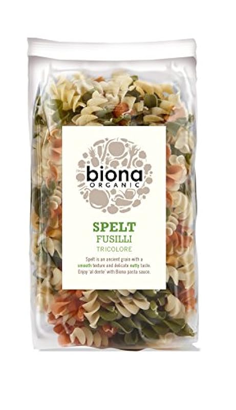 Biona Organic Spelt Fusilli Tricolor 250 g (Pack of 6)