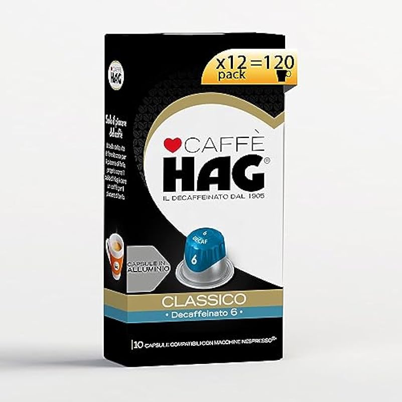 Hag - Capsule Caffè Decaffeinato Espresso Classico - 12