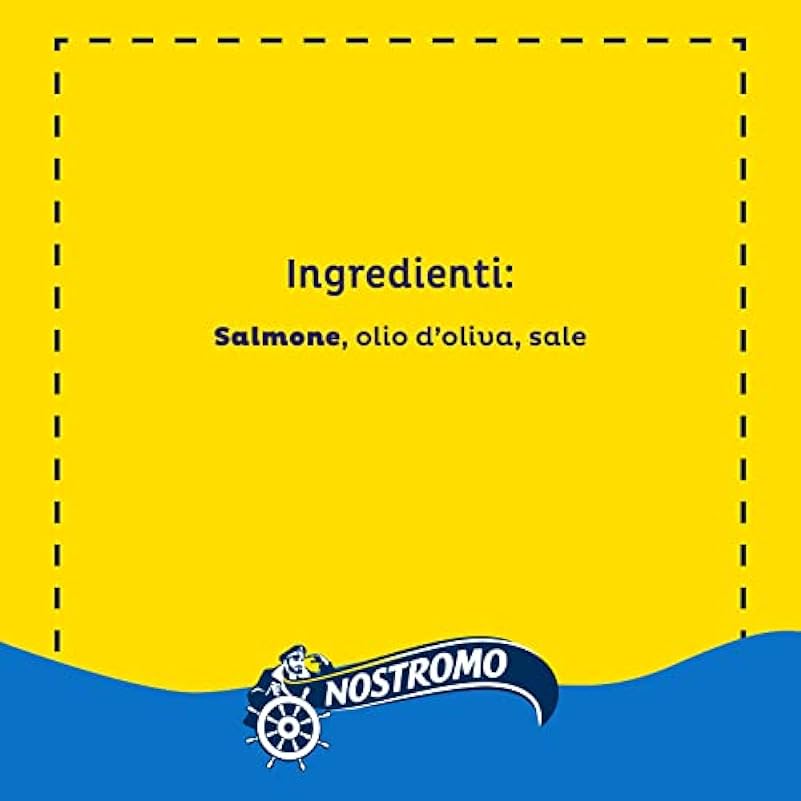 Nostromo - Filetto di Salmone all´olio di oliva, 10 lattine da 110gr. Ricco di Omega 3, senza conservanti.