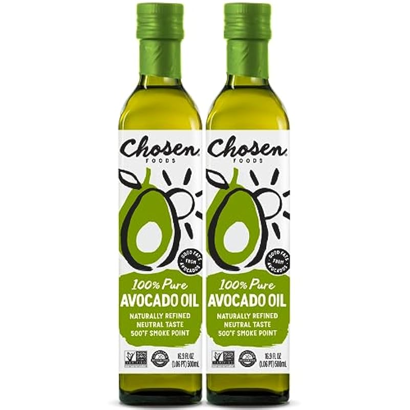 Scelto alimenti Avocado Olio 500 ml bottle-naturally raffinato (Confezione da 2)