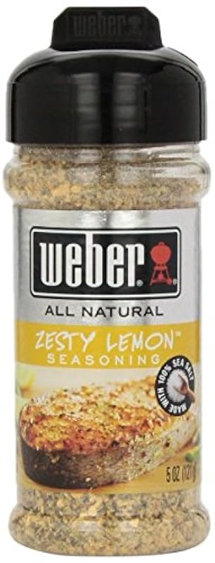Weber All Natural Grill Seasoning, Zesty Lemon 5 once (