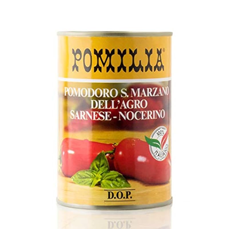Pomilia Pomodori San Marzano DOP 400gx24 In Barattolo
