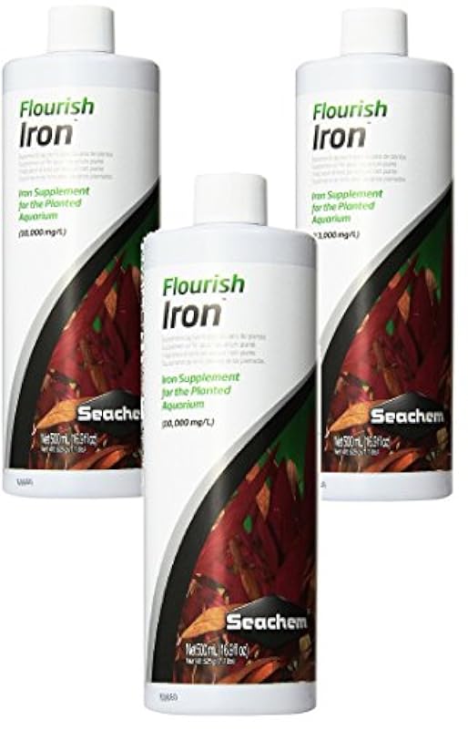 Seachem Flourish Iron - Bottiglie da 500 ml, confezione