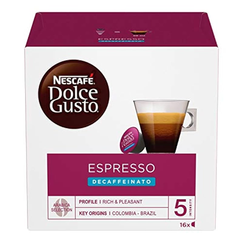 NESCAFÉ DOLCE GUSTO Espresso Decaffeinato Caffè, 6 Conf