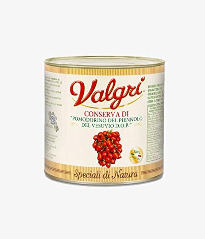 Pomodorini del Piennolo del Vesuvio DOP in latta Gr. 2550 - Cartone 6 Pezzi