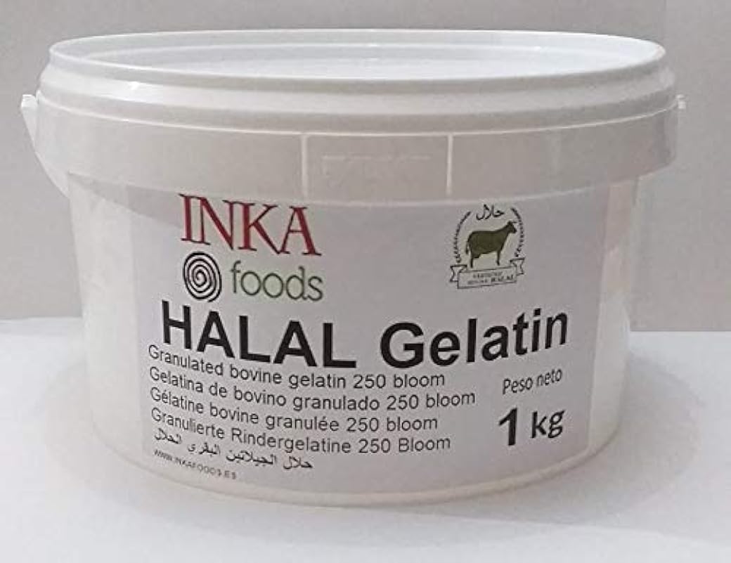 Gelatina granulato HALAL, 250 bloom, aroma neutro - 1 k