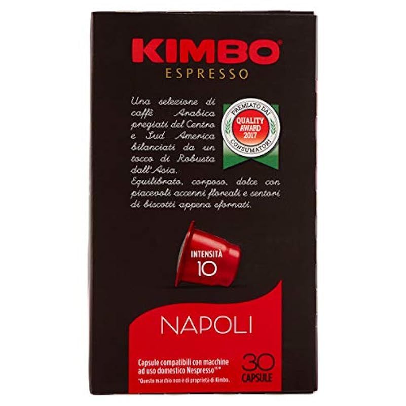 Kimbo Capsule Napoli, Compatibili Nespresso Original- 8