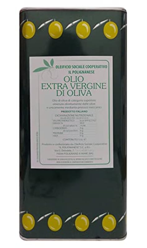 OLIO EXTRAVERGINE DI OLIVA 100% ITALIANO (5 LITRI)