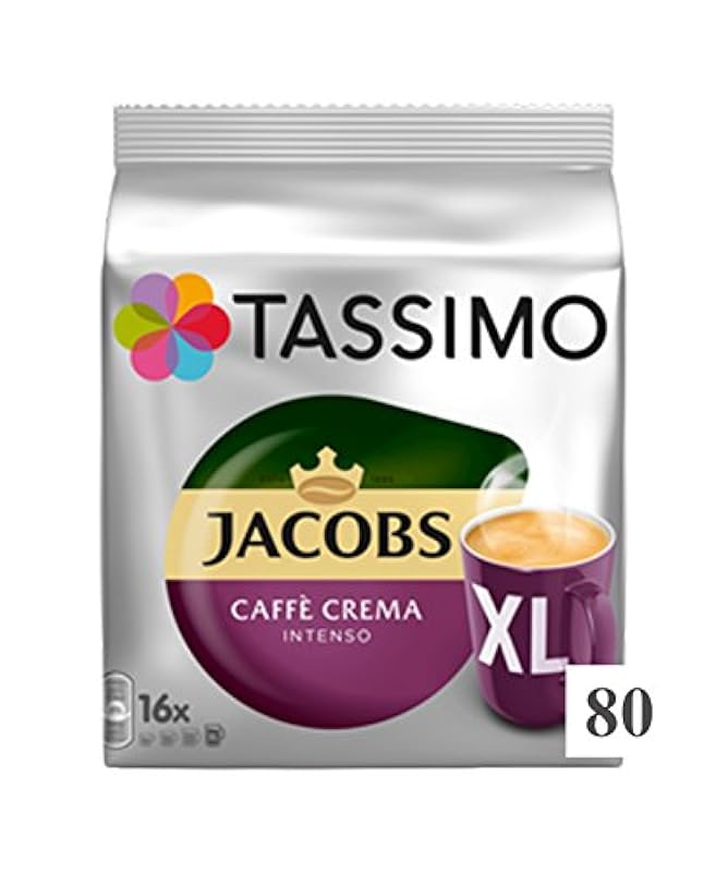 Tassimo Jacobs Caffè Crema Intenso XL, Cappuccino, Latt