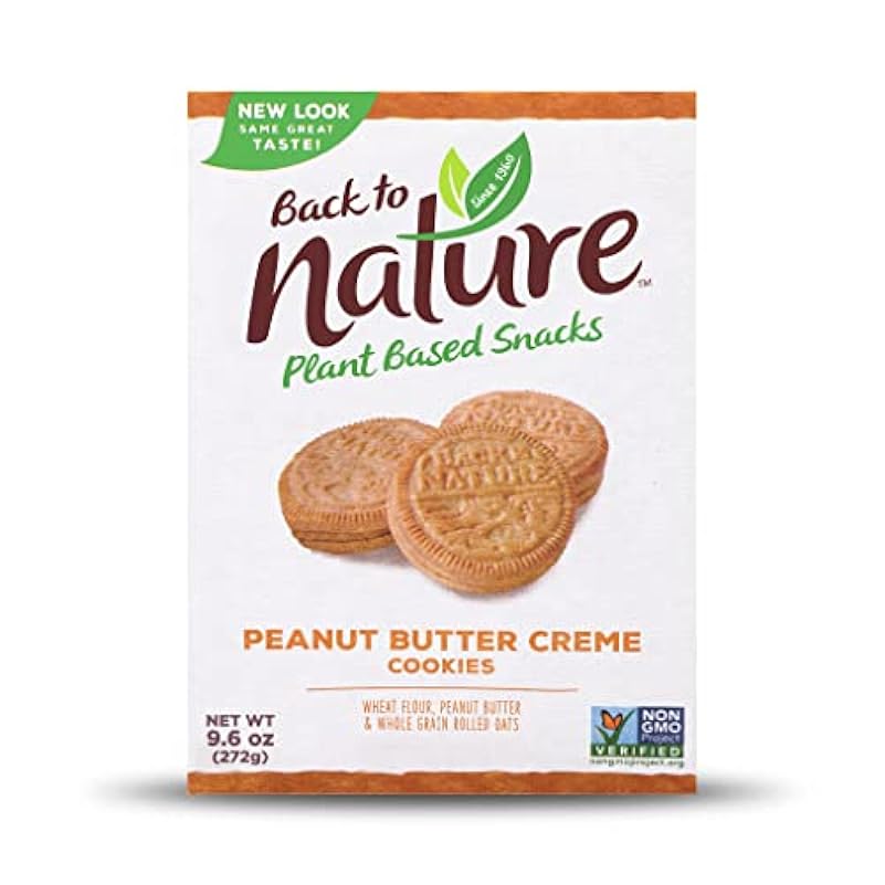 Back To Nature Cookies, Peanut Butter Creme, 9.6 Ounce