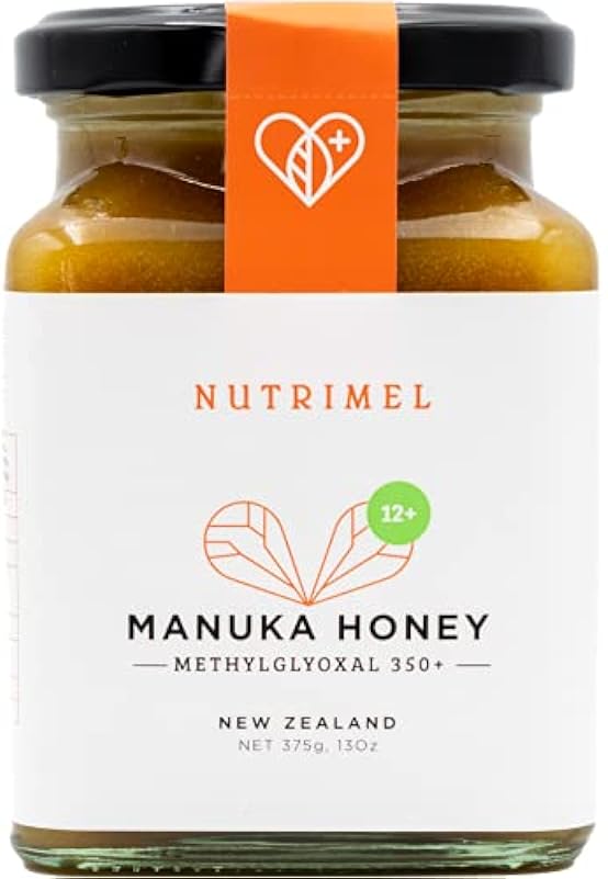NUTRIMEL Miele de Manuka 12+ (MGO 350+) testato e certificato | 100% puro Nuova Zelanda | (12+, 375g)
