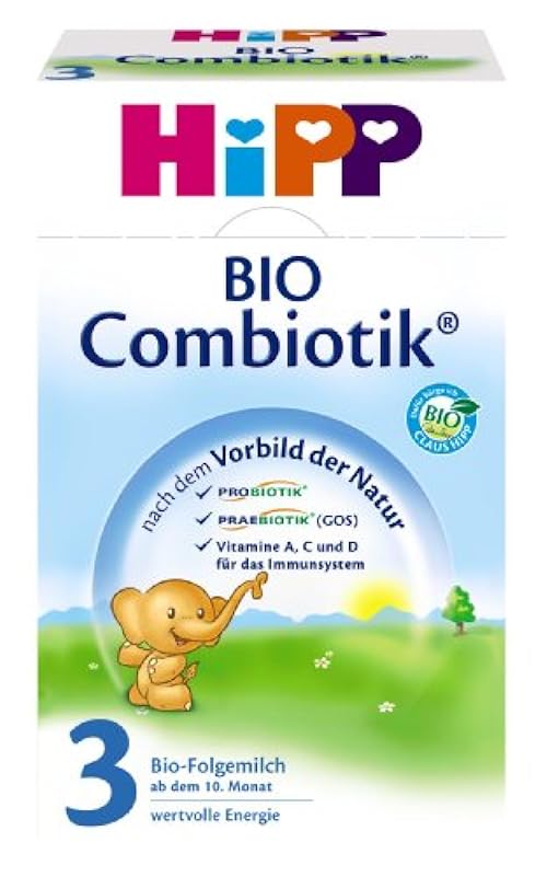 Latte di proseguimento Hipp Bio Combiotik 3 - dal 10 ° mese, confezione da 3 (3 x 600g)