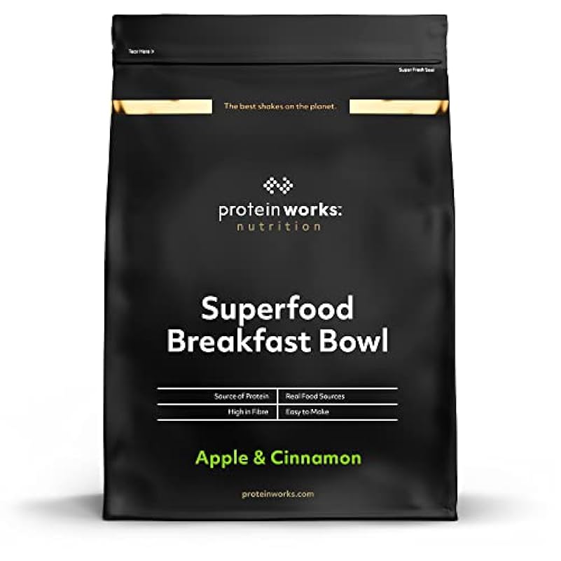 Superfood Breakfast Bowl | Apple & Cinnamon | Ricco di Proteine | Protein Works | 1.2kg