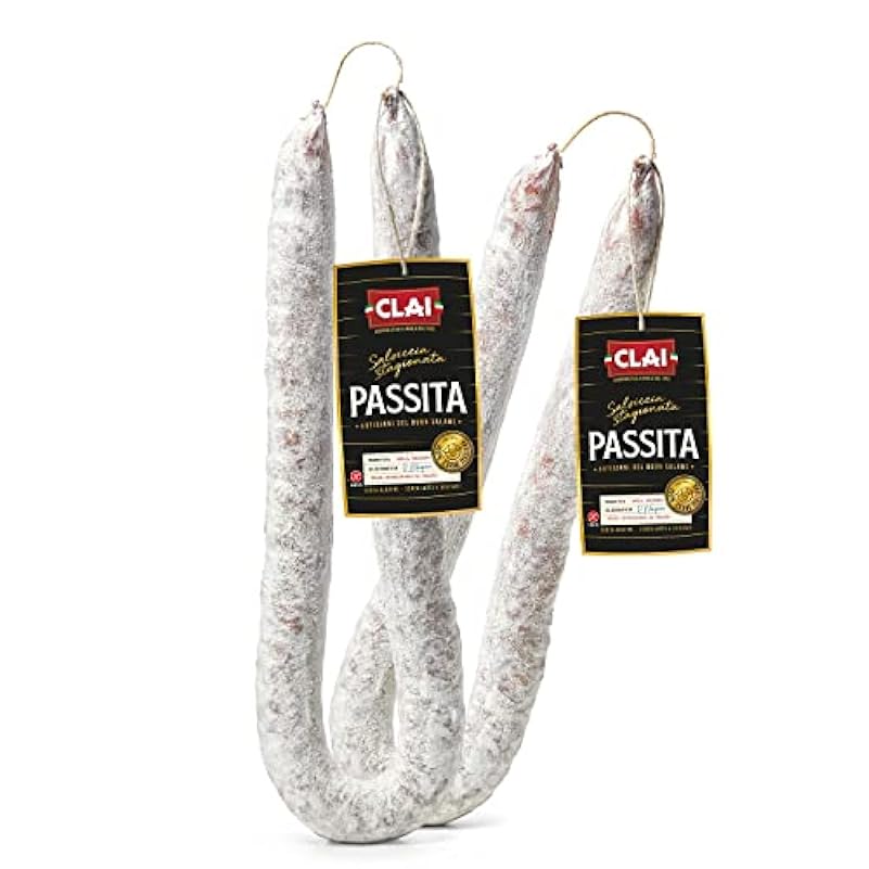 CLAI Salsiccia Passita, 2 confezioni da 500 gr - Carne 