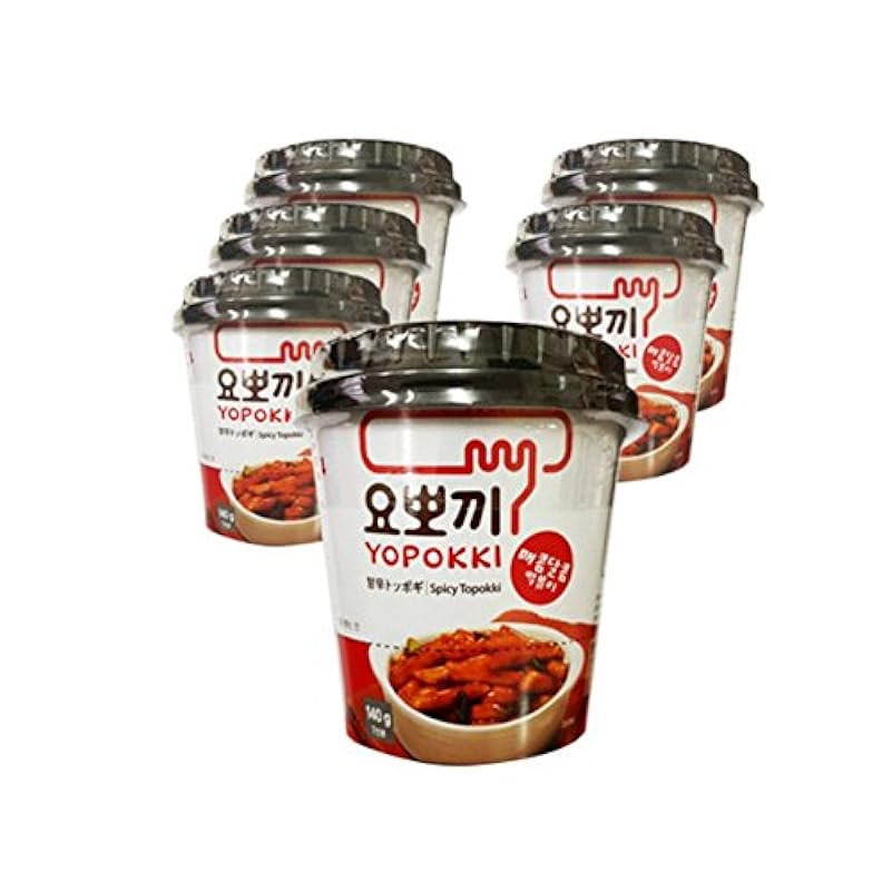 Yopokki Coreano torte di riso con salsa calda e incolla 6-pack