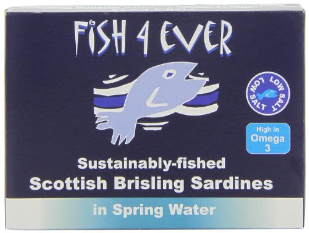 Fish 4 Ever Brisling Sardines in Spring Water 105 g (Pa