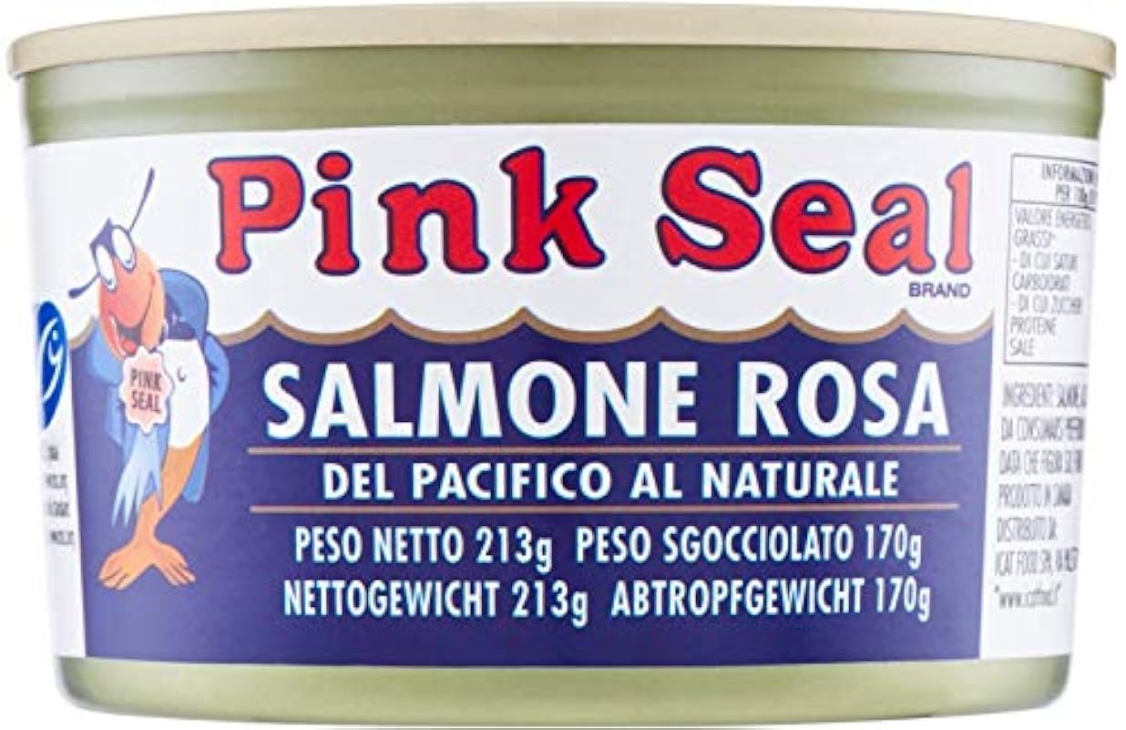 Pink Seal - Salmone Rosa del Pacifico al Naturale 213g - 6 Pezzi