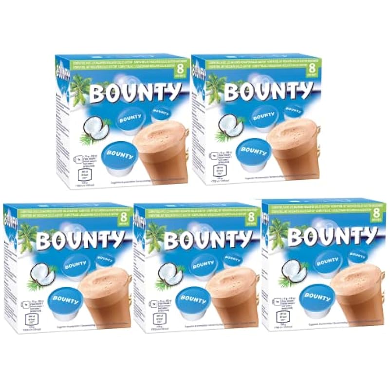 Capsule compatibili Bounty, cioccolata calda Dolce gust