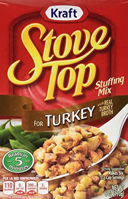 Kraft Stove Top Turkey Stuffing Mix (Pack of 3) 6 oz Boxes by Kraft