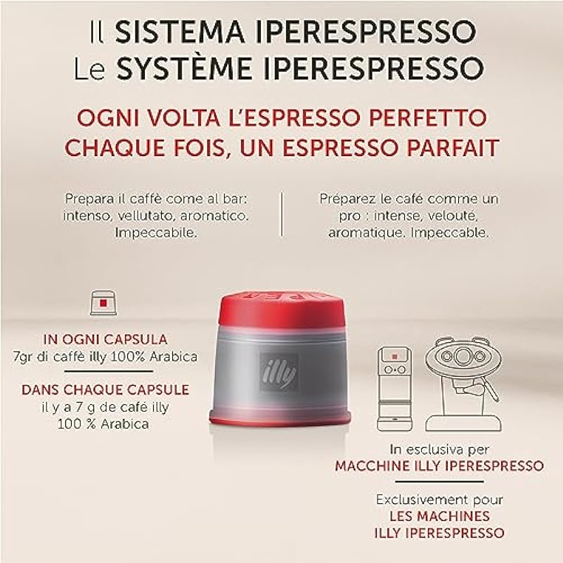 illy Capsule Caffè Iperespresso Tostato Forte, 6 Confezioni da 18 Capsule, Totale 108 Capsule