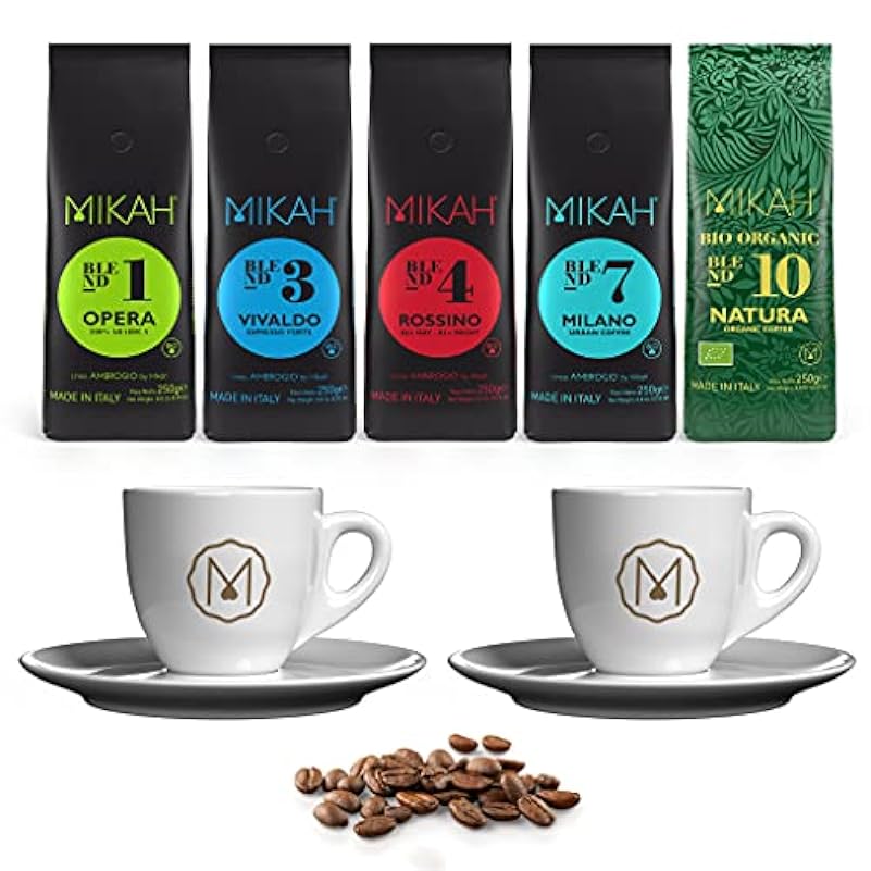 Kit Degustazione Caffè Espresso Mikah: 5 differenti Mis