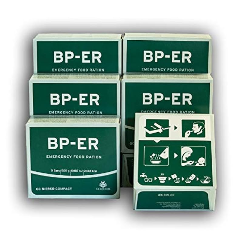 BP ER Emergency Food, 6 x 500 grammi, alimento di lunga