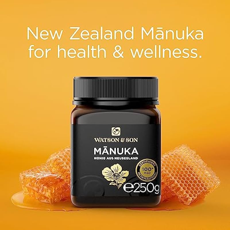 Watson & Son miele di manuka MGO 400+ 500g | Qualità Premium certificata dalla Nuova Zelanda | puro e naturale
