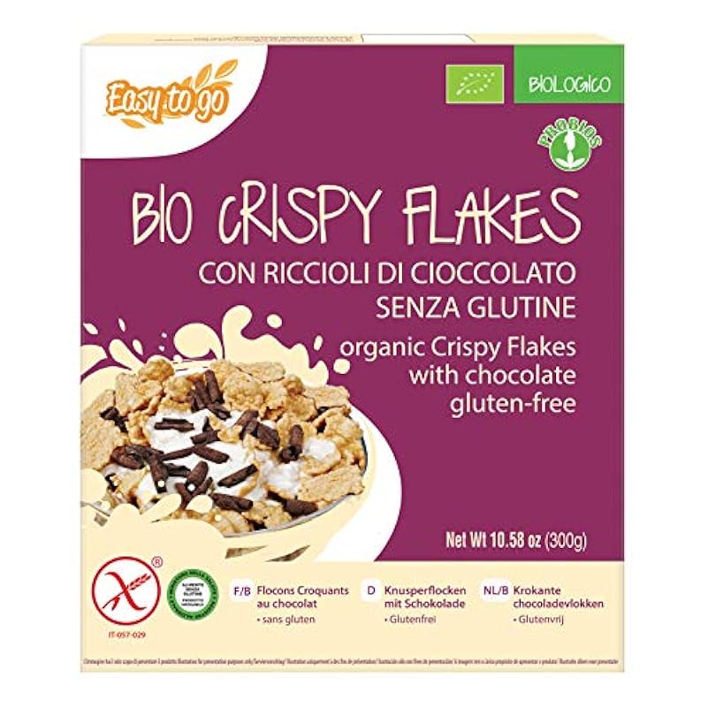 Probios Crispy Flakes con Riccioli di Cioccolato - 300 