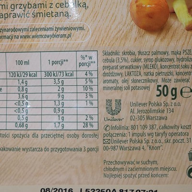 Knorr Zupa Grzybowa 50g (confezione da 5)